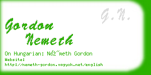 gordon nemeth business card